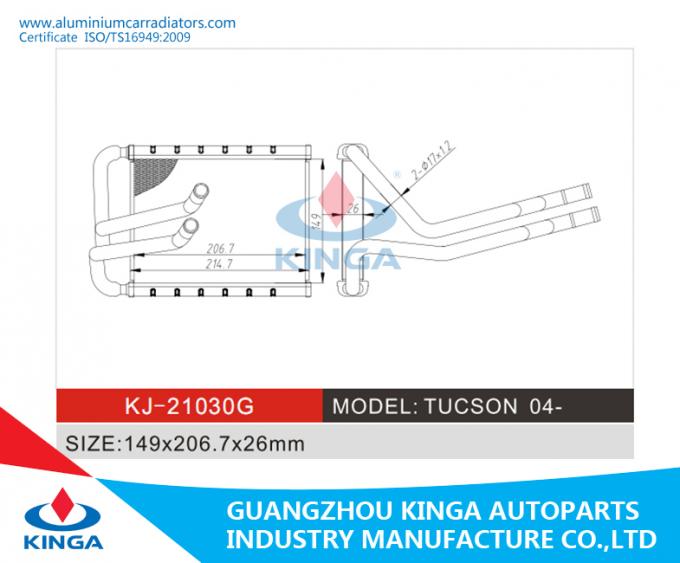 New Style Hyundai Tucson 2104 Space Heater Radiator Auto Heater
