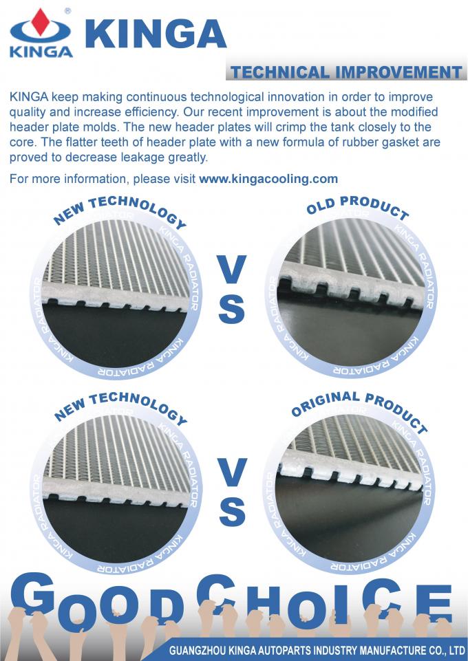 Brilliance Aluminum Brazing Mitsubishi Radiator / Automobile Spare