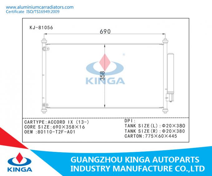 Car Air Conditioning For Honda ACCORD IX 13- OEM 80110-T2F-A01
