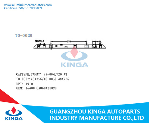 China Plastic Bottom Tank For Toyota Camry'97-00 Mcv20 At Radiator Replacement supplier