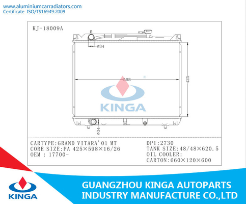 SUZUKI GRAND VITARA-01 DPI 2730 Electric Radiators OEM 17700-52D00 supplier