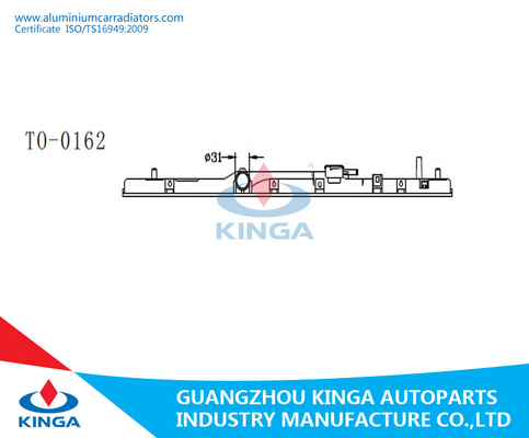 Toyota Carina 96-01 AT210 AT Radiator Top Tank Replacement Black Plastic supplier