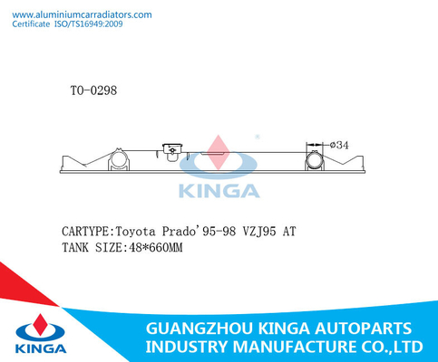 Toyota Prado ' 95-98 VZJ95 AT Plastic Radiator Tanks In Bottom supplier