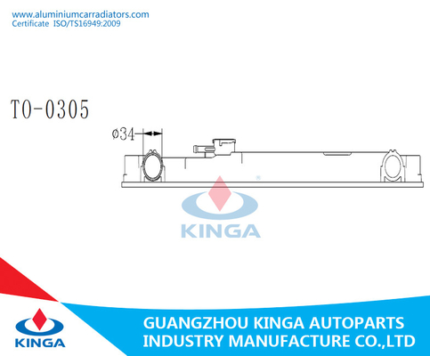 Header Radiator Plastic Tank Replacement For Totota Hilux LN147 / LN8# / 9# / 10# / 11# AT supplier