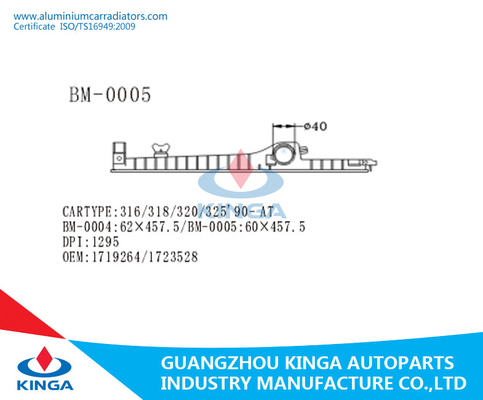 AT Transmission Radiator Plastic Tank BWM 316 / 318 / 320 / 325 supplier