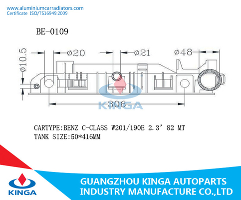 9065000302/0402/68013630AA Radiator Plastic Tank Repair Mercedes Sprinter 06 AT supplier