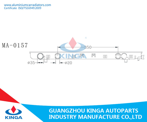 Mazda 6 ' 2010 Car Radiator Tank Water Cooled Radiator Tanks supplier