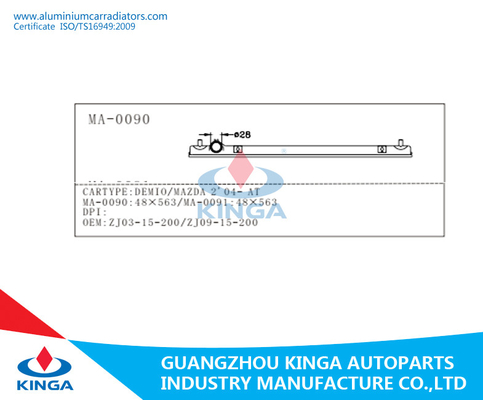 DEMIO / MAZDA 2 04 AT Up Plastic Radiator Tank OEM ZJ03-15-200 ZJ09-15-200 supplier