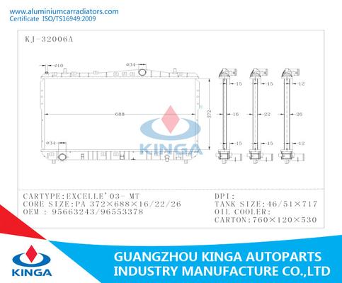 320/325/530/730i 91-94 AT BMW Radiator Replacement OEM 1468079 / 1709457 / 1719261 supplier