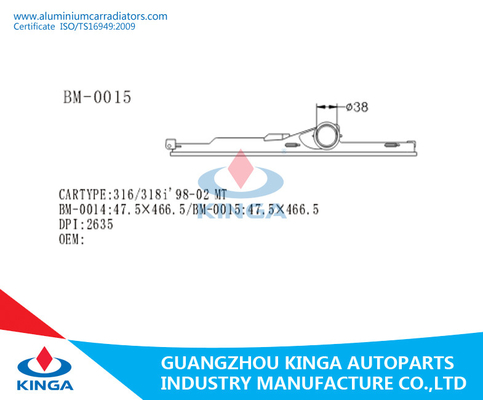Water Radiator Plastic Tank Replacement Efficient Cooling 316 / 318i 98-02 MT BM-00 supplier