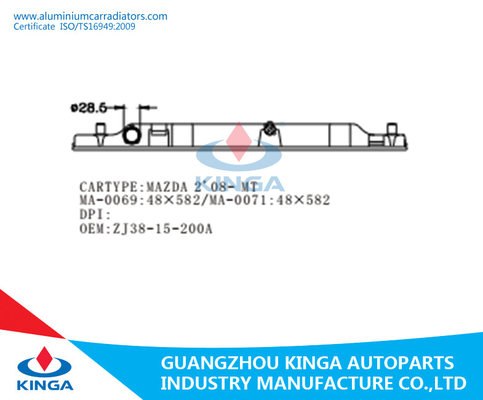 MAZDA 2 ' 08 OEM  ZJ3815200 Radiator Plastic Tank Repair PA66  Radiator Water Tank supplier