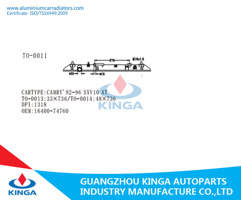 Custom CAMRY 92-94 SV40 AT Radiator Plastic Tank OEM 16400-7A140 supplier