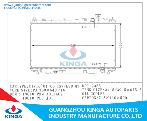 Cae RadiatorFor Nissan CIVIC'01-05 ES7/ES8  Auto Spare Parts  china Supplier supplier