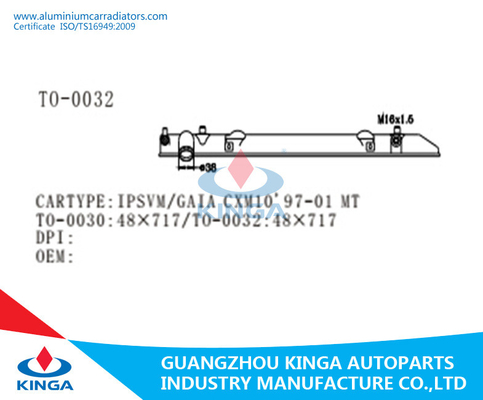 Radiator Tank Plastic Bottom Tank For TOYOTA IPSVM GAIA CXM10'97-01MT Radiator supplier