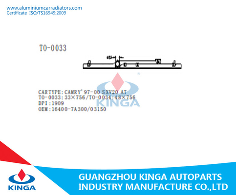 Black Radiator Plastic Tank / Top Tank Plastic for Toyota CAMRY'97-00 SXV20 supplier