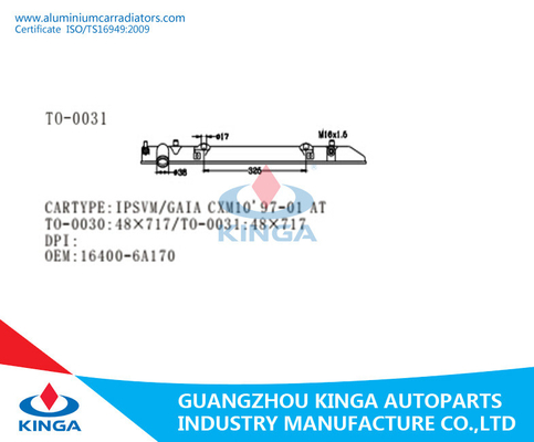 Toyota Ipsvm Gaia CXM10 1997-2001 Radiator Plastic Tank 16400-6A170 supplier