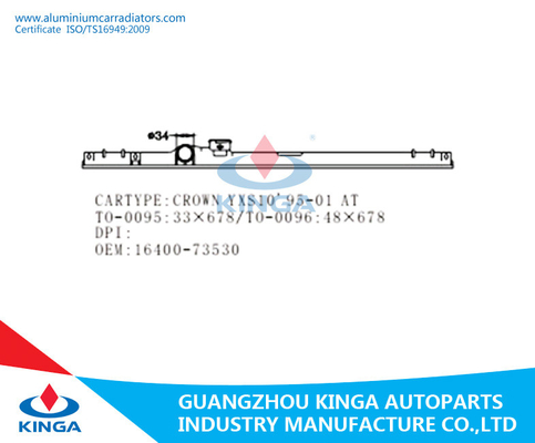 OEM 16400-46600 Radiator Plastic Tank for Auto radiator TOYOTA Crown'98 JZS155 AT supplier