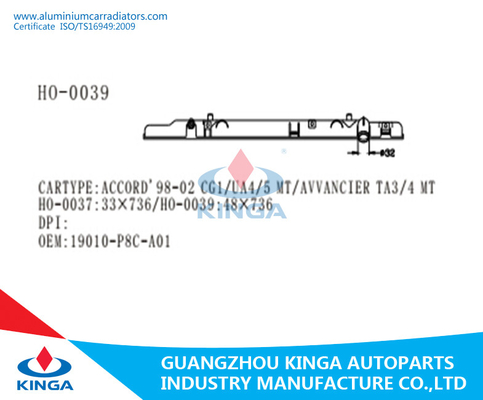 Car Radiator Tank / Plastic Bottom Water Tank For HONDA 1998-2002 ACCORD OEM 19010-P8C-A01 supplier