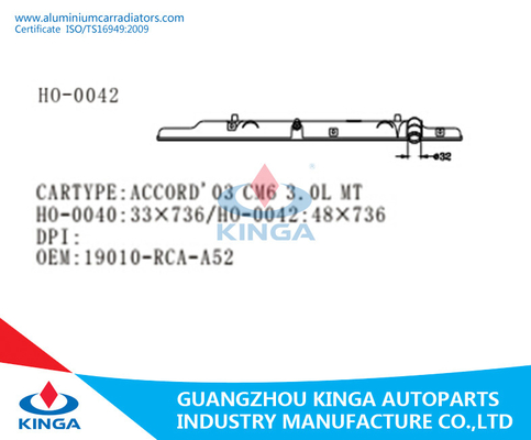 1.88* 28.97 inch Engine Radiator Plastic Tank For HONDA 2003 ACCORD CM6 3.0L OEM 19010-RCA-A52 supplier