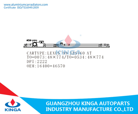 Auto Radiator Top Tank / Radiator Plastic Tank Replacement Parts For LEXUS'99 JZS160 OEM 16400-46570 supplier