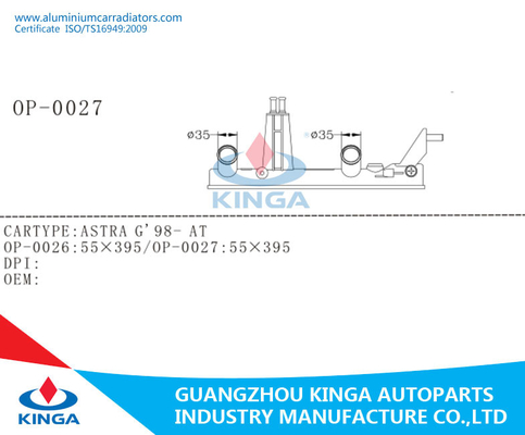 ASTRA G'98-AT Tough Replacement Radiator Plastic Tank Right Tank Material PA66 supplier