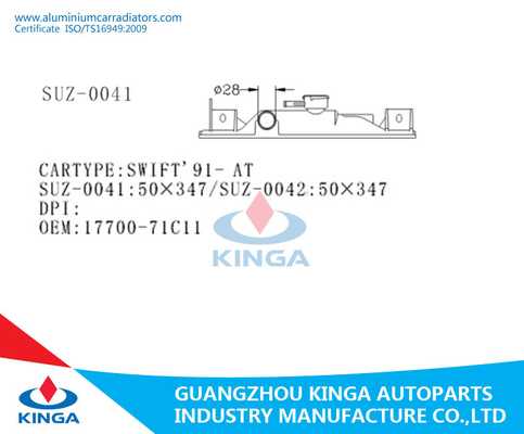 Replacement Radiator Plastic Tank for SWIFT'91-AT with  KJ-18025 supplier