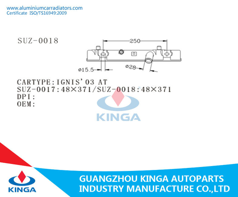 Replace Radiator Plastic Tank PA 66 Plastic Radiator Tank for IGNIS 03 AT  SUZUKI supplier