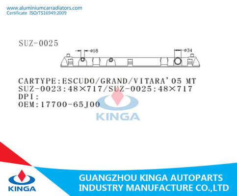 Cooling system Radiator Plastic Tank replacement ESCUDO / GRAND / VITARA 05 MT supplier