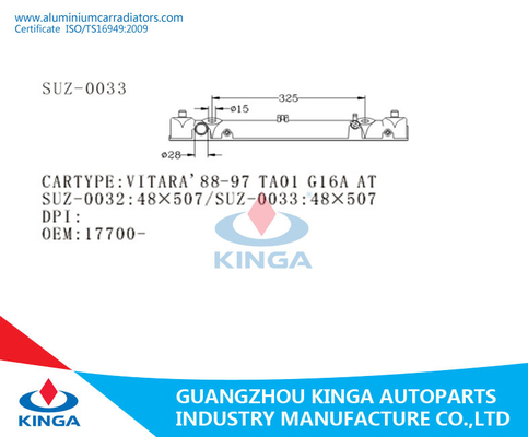 OEM 17700 Vehicle Plastic Raidtaor Tank For Vitara 88-97 TA01 G16A AT supplier