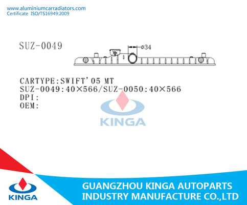 Auto  Replace  Braze Radiator Plastic Tank for Suzuki Swift 05 MT KJ-18032 supplier