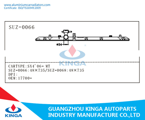 Suzuki S4'06- At Radiator Top Tank Replacement  OEM 17700-80JA0 In Good Toughness supplier