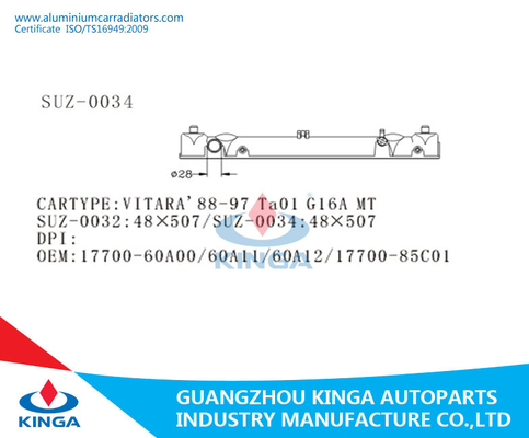 VITARA'88-97 TA01 G16A MT Radiator Plastic Tank 17700-60A00/60A11/60A12 BOTTOM supplier