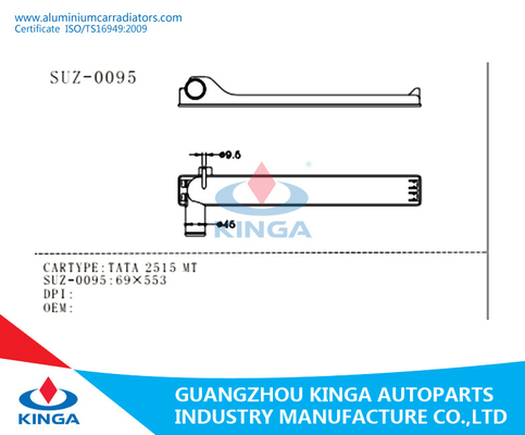 Replace black Radiator Plastic Tank for TATA 3516 repair plastic radiator side tank supplier