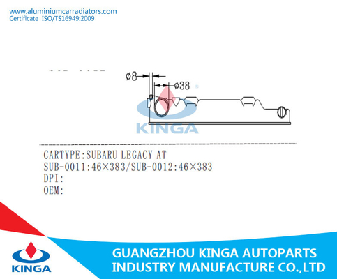 SUBARU LEGACY AT Radiator Plastic Tank Right Position Material PA66 radiator tank parts supplier