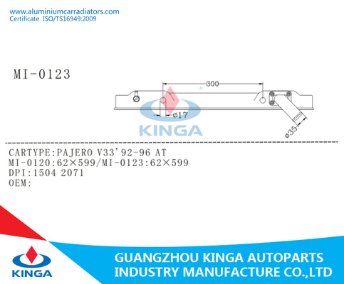 Aftermarket Mitsubishi Pajero V33'92-96 AT MB660077 Auto Radiator Tank Plastic supplier