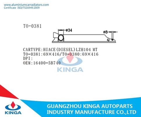 HIACE ( DIESEL ) LZH104 MT Radiator Plastic Tank Repair OEM 16400-5B740 Left Tank supplier