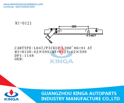 L047/PICKUP L200'86-91 AT Radiator Plastic Tank OEM BOTTOM Tank 62×599mm supplier