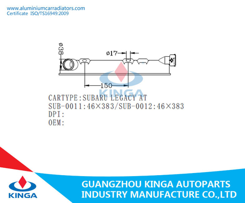 Repair Radiator Plastic Tank / Plastic left tank radiator for SUBARU LEGACY AT supplier