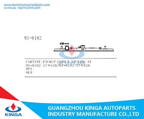 Aluminum Overflow Radiator Nissan Pickup L200 2.5D 4D56 Coolant Radiator Tank Parts supplier