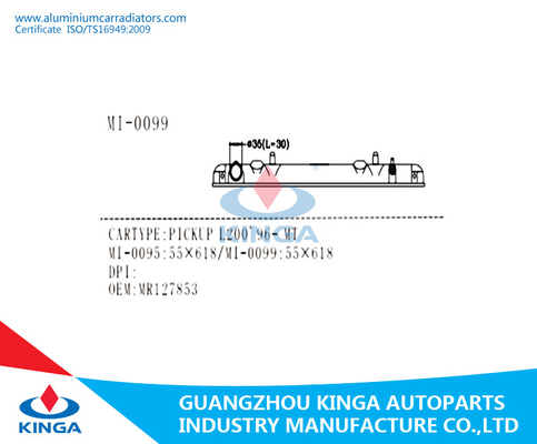 Pickup L200'96- MT Radiator Plastic Tank OEM MR127853 Radiator Bottom Tank supplier