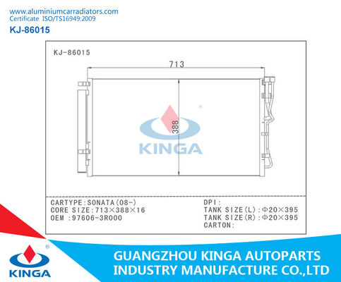 HYUNDAI Condenser for SONATA(10-) with OEM 97606-3R000 AC Condenser Auto supplier