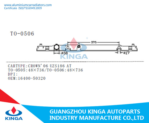 Quality Assurance Auto Radiator Plastic Tank for CROWN UZS186 16400-50320 Automatic Transmission supplier