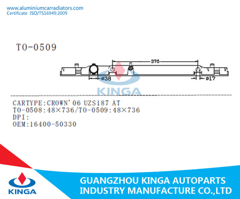 TOYOTA CROWN UZS187 Engine Cooling Auto Spare Parts OEM 16400-50330 Plastic Radiator Tank supplier