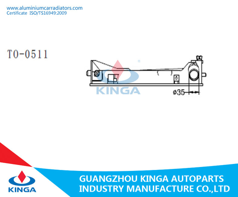 1.89* 15.75 inch Engine Radiator Plastic Tank For AVENSSIS 2.0I 16V Toyota 16400-0H120 supplier