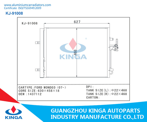 One Year Warranty Auto AC Condenser System for FORD MONDEO(07-) with OEM 1437112 supplier