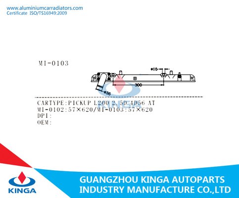 Diameter 35mm Radiator Plastic Tank Replacement For MITSUBISHI PICKUP L200 2.5D 4D56 supplier