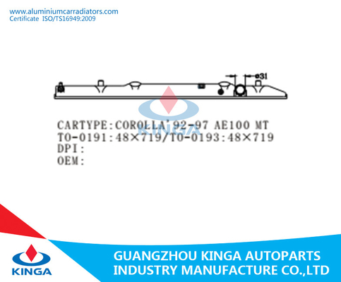 TOYOTA COROLLA 1992-1994 MT Replacement Radiator Tanks Plastic  OEM 16400-16390 supplier